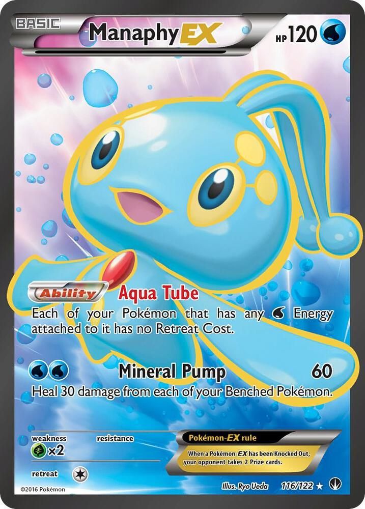 manaphy ex pokemon card value Amazon.com: Pokemon - Manaphy-EX (116/122) - XY Breakpoint main image 1
