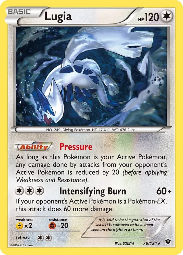 Lugia - XY - Fates Collide Real Time Price Data.
