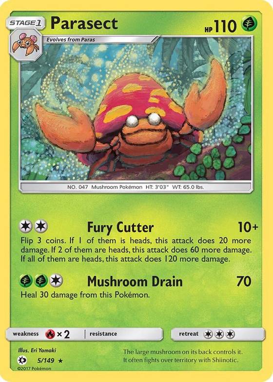 Pokemon Parasect Parasect - SM Base Set Real Time Price Data.