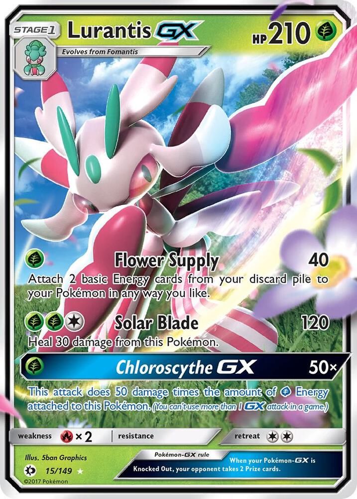lurantis gx pokemon card value - Lurantis-GX - 15/149 variation to centering Lurantis GX - SM Base