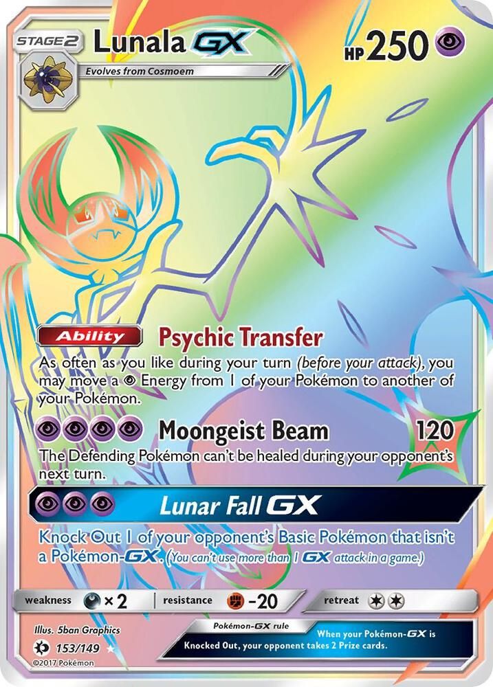 Lunala GX Secret - SM Base Set Real Time Price Data.