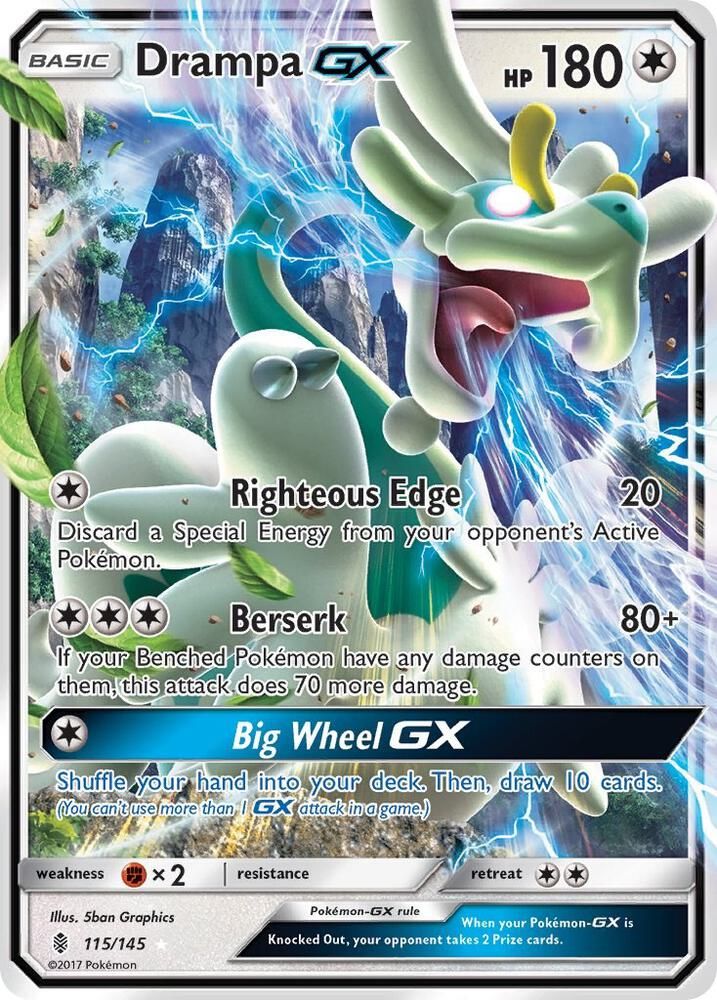 pokemon card drampa Drampa GX - SM