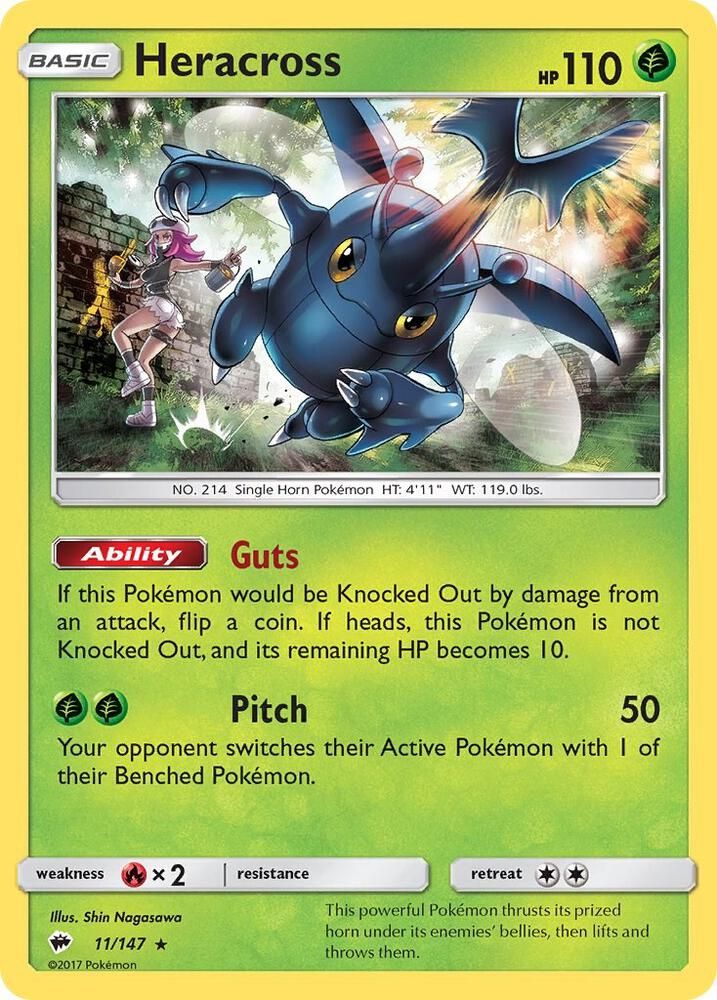 Heracross - SM - Burning Shadows Real Time Price Data.
