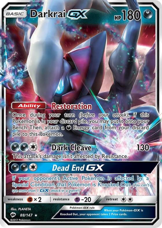 Darkrai GX - SM - Burning Shadows Real Time Price Data. Darkrai GX - SM - Burning Shadows Real Time Price Data.
