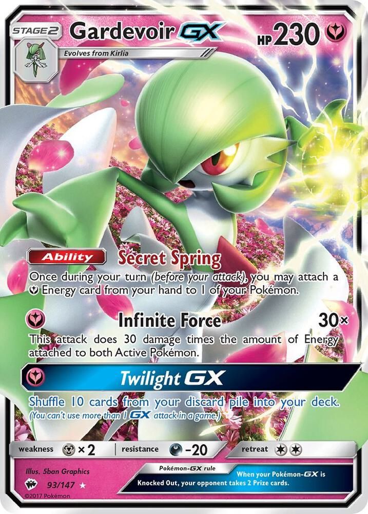 Gardevoir GX - SM - Burning Shadows Real Time Price Data.