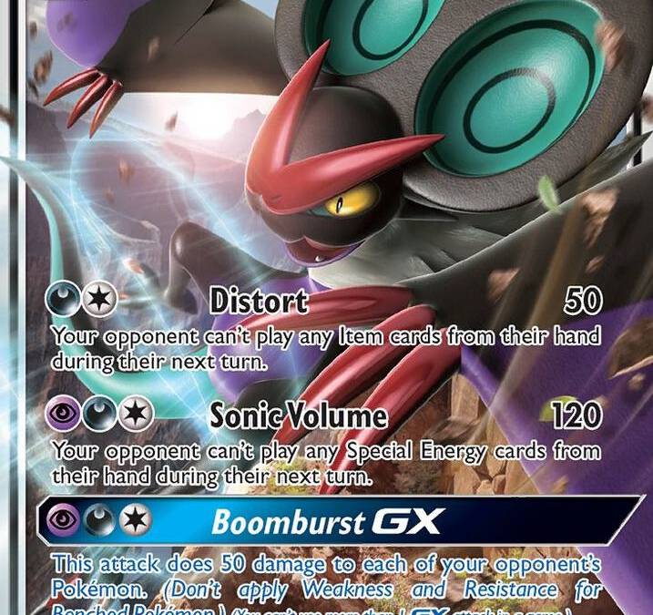 sonic pokemon cards gx Noivern (Full Art) SM [Fairy][Colorless] Euphoria GX GX Your opponents Active Pokemon is now Asleep Sonic the Hedgehog Secret Lair