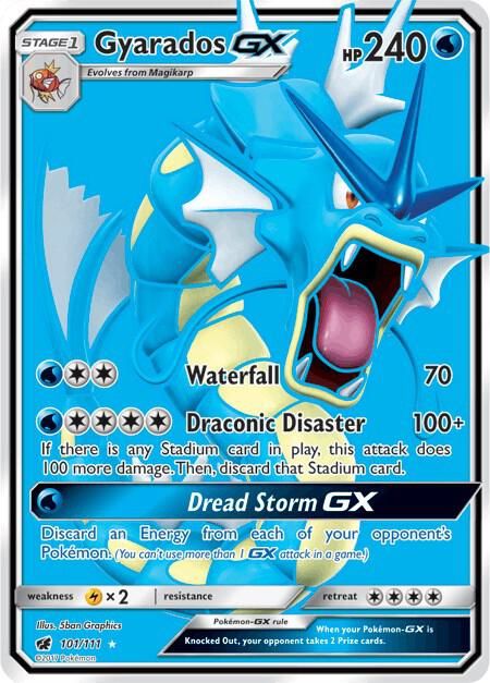 Gyarados GX Full Art - SM - Crimson Invasion Real Time Price Data.