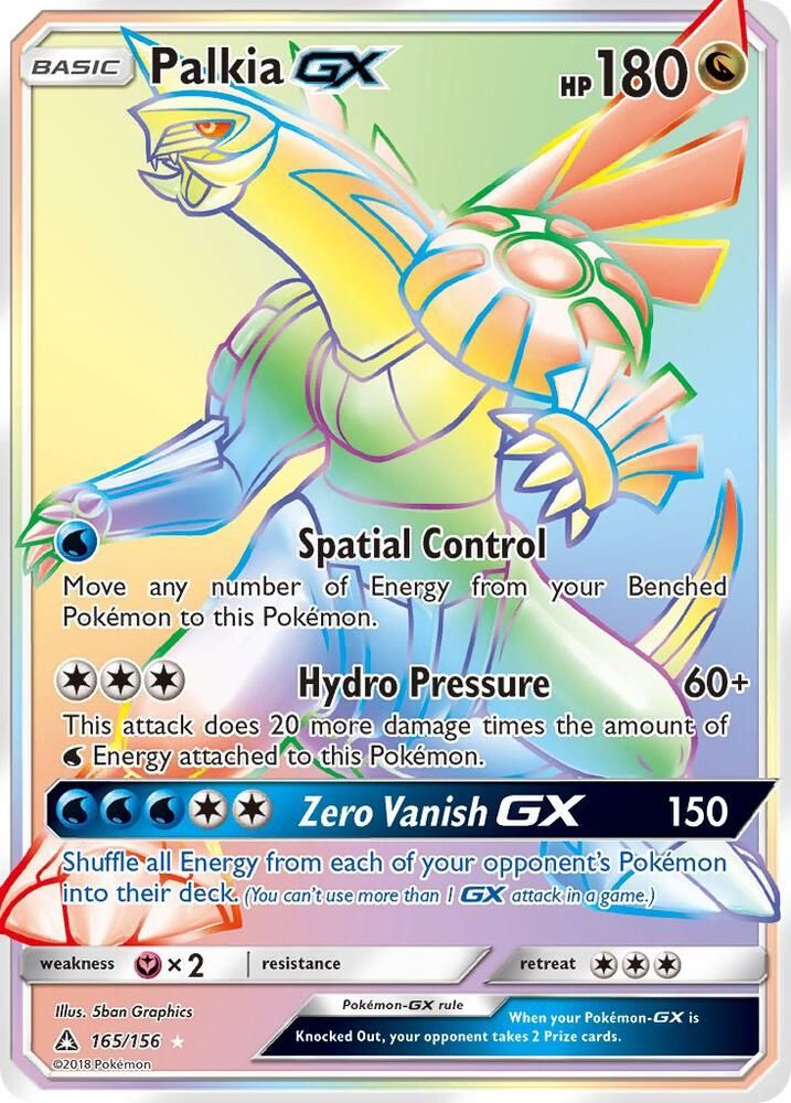 Palkia GX Secret Rare - SM - Ultra Prism Real Time Price Data.