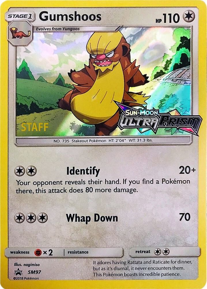 Gumshoos SM97 Prerelease Staff - SM Promos Real Time Price Data.