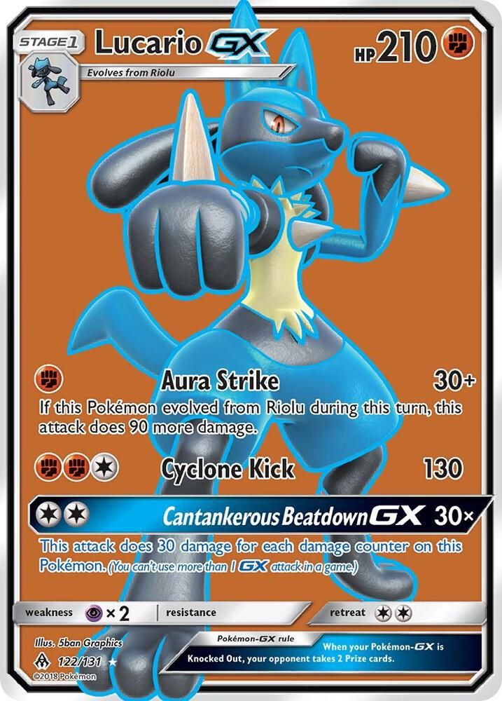Lucario GX Full Art - SM - Forbidden Light Real Time Price Data.