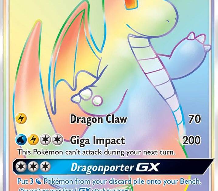 pokemon dragonite gx card TCG (Japanese) - Full Art Holo 069/094 Holo Photos show the exact card you will receive I love the new mega