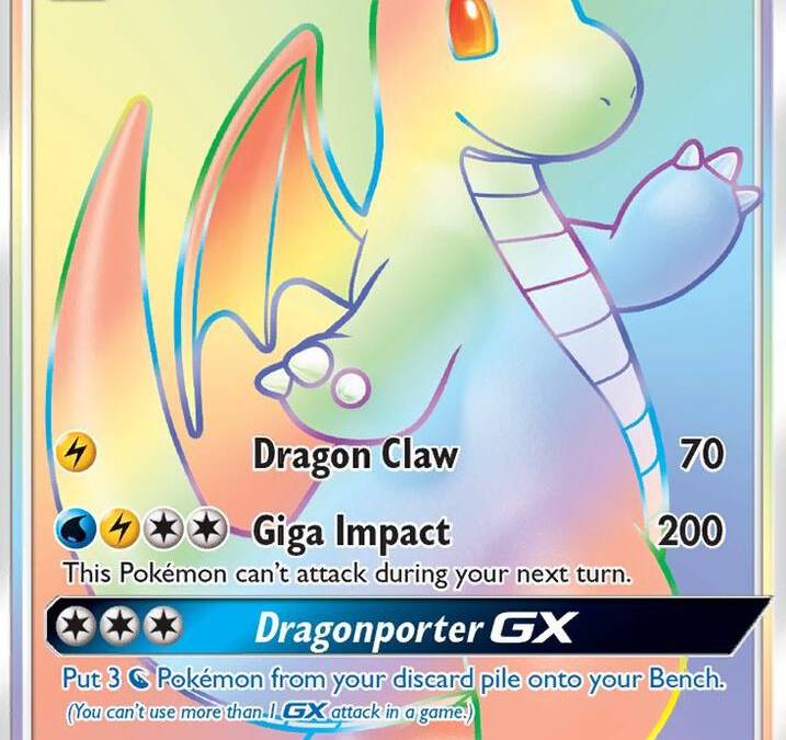 dragonite pokemon card gx -Single Stage 2 Dragonite GX SM156 - SM