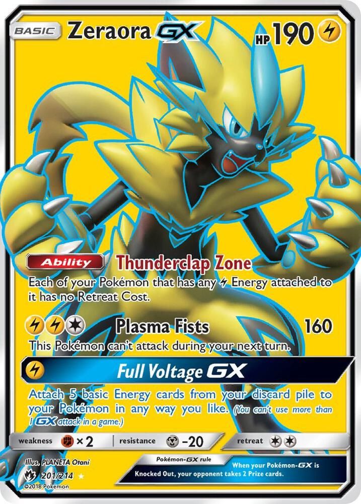 Zeraora GX Full Art - SM - Lost Thunder Real Time Price Data.