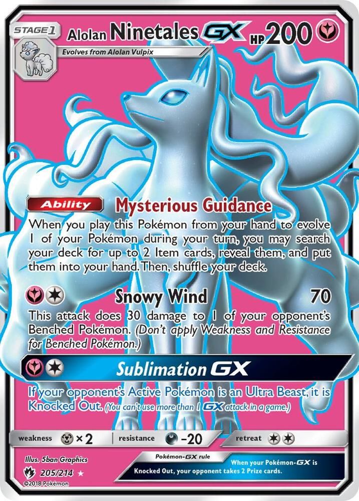 Alolan Ninetales GX Full Art - SM - Lost Thunder Real Time Price Data.