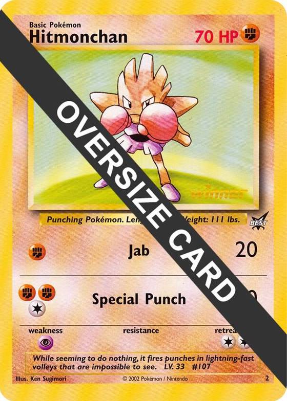 Hitmonchan 2 Best of Game 2 Promo - Jumbo Cards Real Time Price Data. Hitmonchan 2 Best of Game 2 Promo - Jumbo Cards Real Time Price Data.