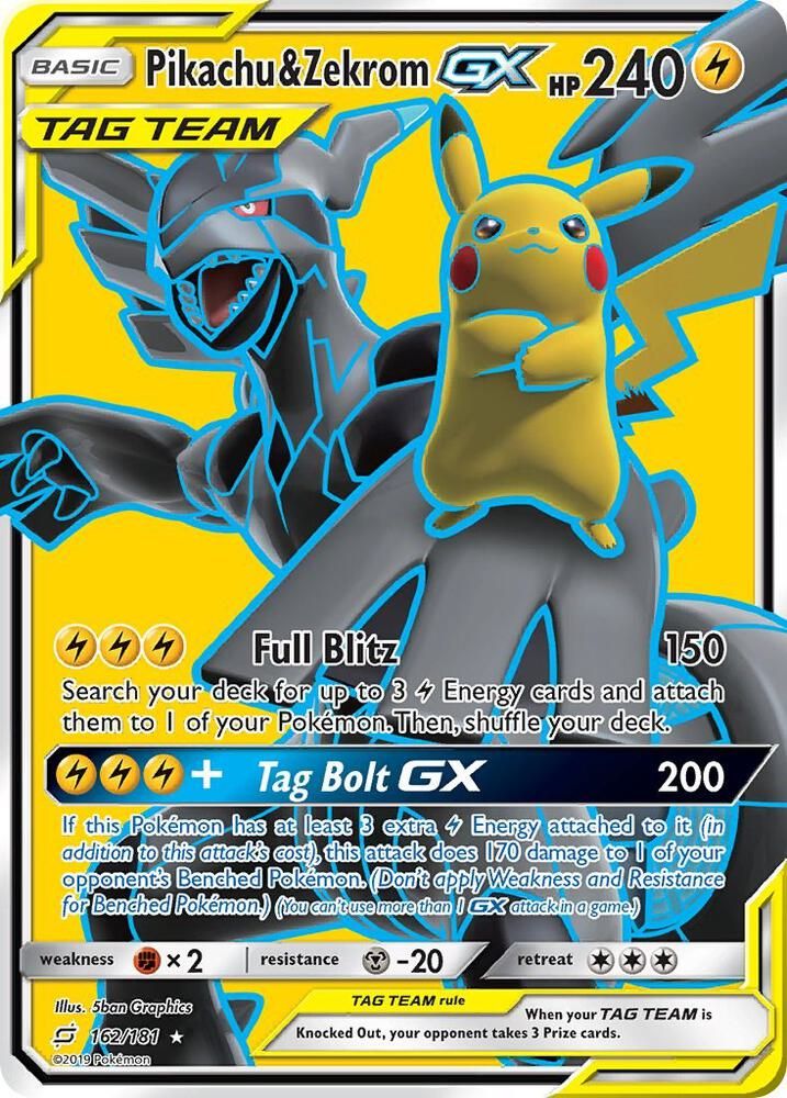 Pikachu and Zekrom GX Full Art - SM - Team Up Real Time Price Data.