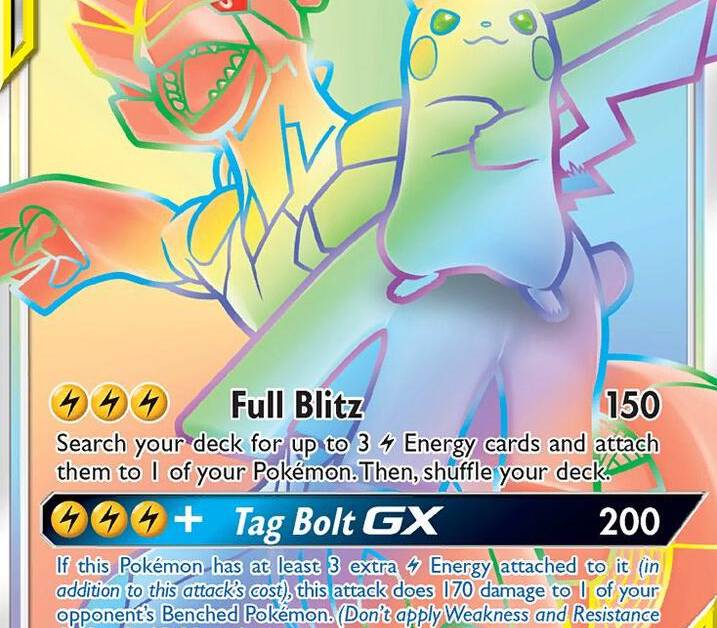pokemon card pikachu and zekrom Pikachu & Zekrom GX #162 EXTENDED ART