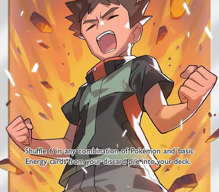 brock's grit pokemon card (74/108) - XY Evolutions Hidden Fates Type Brocks Grit Full Art -