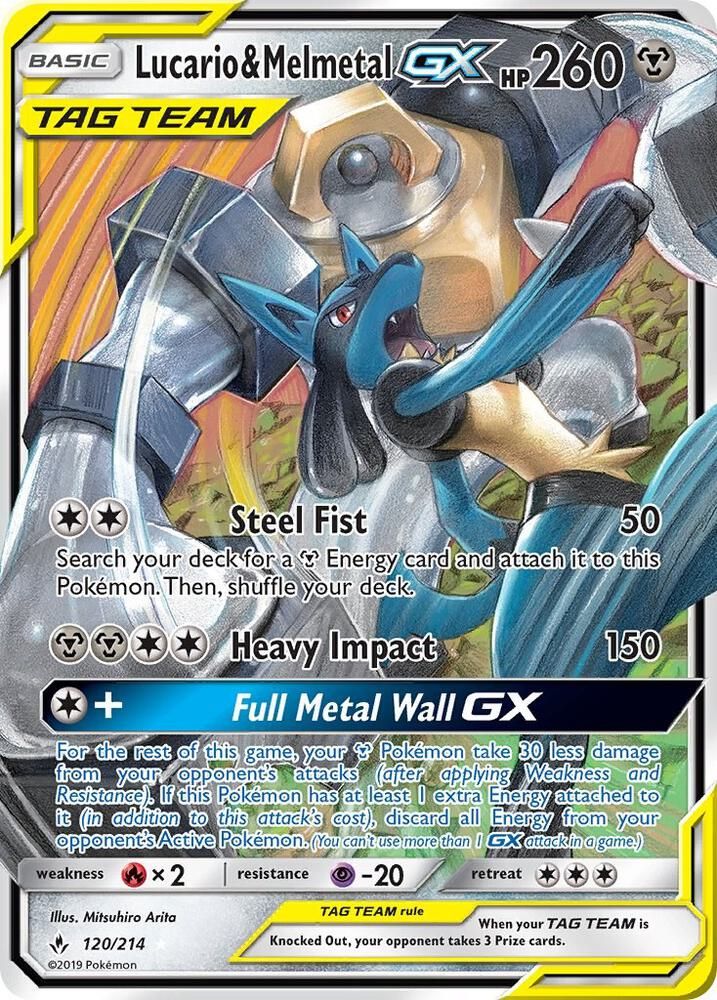 Lucario and Melmetal GX - SM - Unbroken Bonds Real Time Price Data.