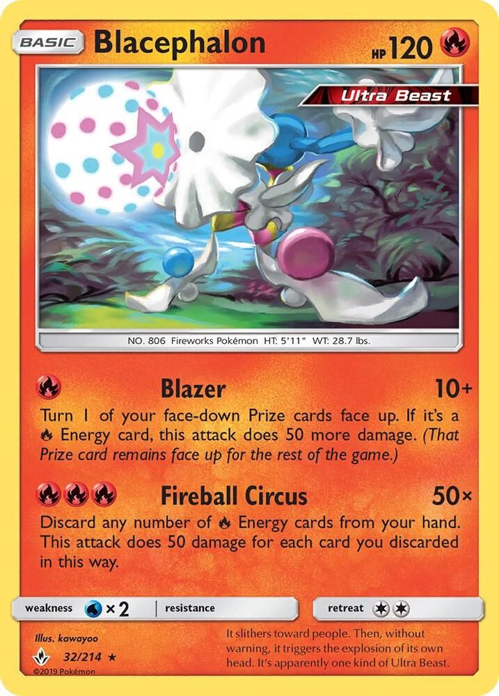blacephalon pokemon card value - 104/236 - Cosmic Eclipse This attack does 50 damage for each card put in the Lost Zone in this way Blacephalon GX 2018 Japanese Sun