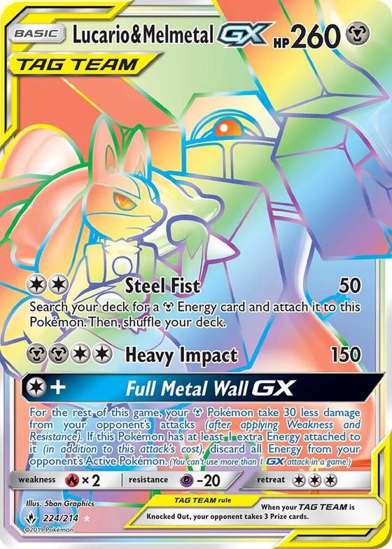 Lucario and Melmetal GX Secret - SM - Unbroken Bonds Real Time Price Data. Lucario and Melmetal GX Secret - SM - Unbroken Bonds Real Time Price Data.