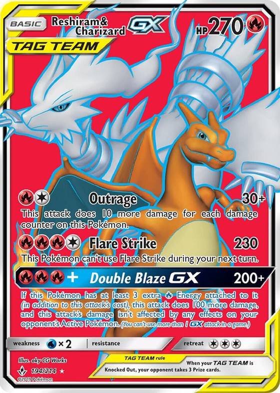 Reshiram and Charizard GX Full Art - SM - Unbroken Bonds Real Time Price Data. Reshiram and Charizard GX Full Art - SM - Unbroken Bonds Real Time Price Data.