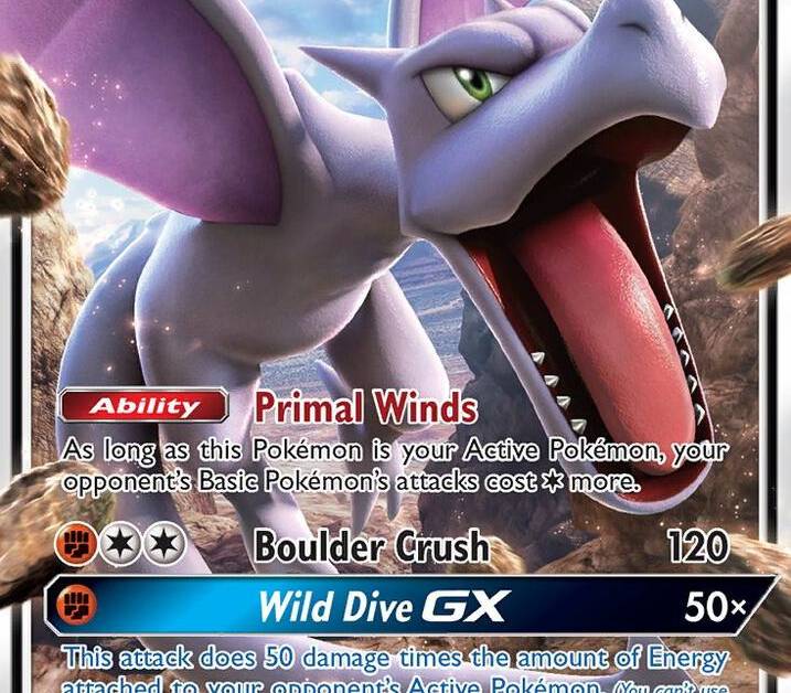 aerodactyl pokemon card gx Pokemon Aerodactyl GX 106/236 Phase 1 Holo Pokemon Card
