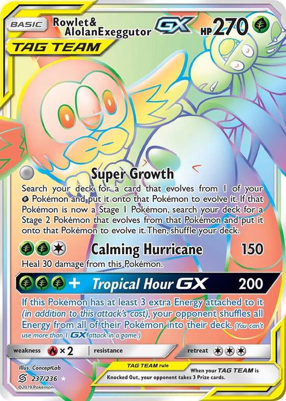Rowlet and Alolan Exeggutor GX Secret - SM - Unified Minds Real Time Price Data. Rowlet and Alolan Exeggutor GX Secret - SM - Unified Minds Real Time Price Data.