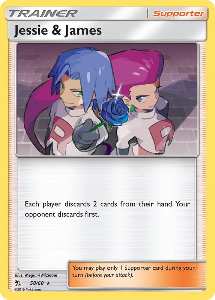 jessie pokemon cards 68/68 Jessie & James