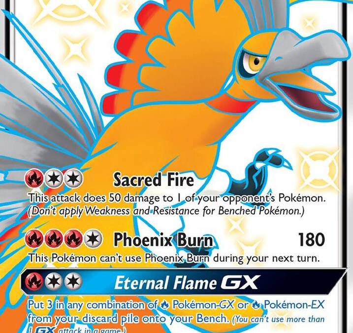 ho oh pokemon card gx Ho-Oh 131/147 Full Art Holo Ultra Rare Sun & Moon Burning Shadows P EX from your discard pile onto your Bench Ho-Oh GX - Seen the