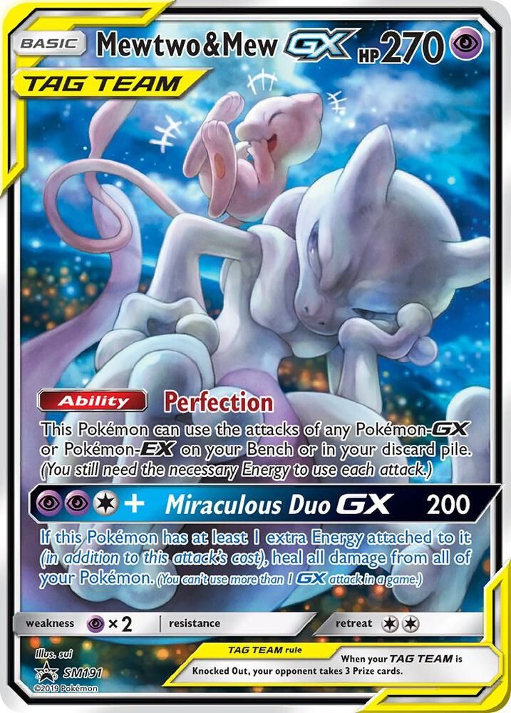 Mewtwo and Mew GX SM191 - SM Promos Real Time Price Data.