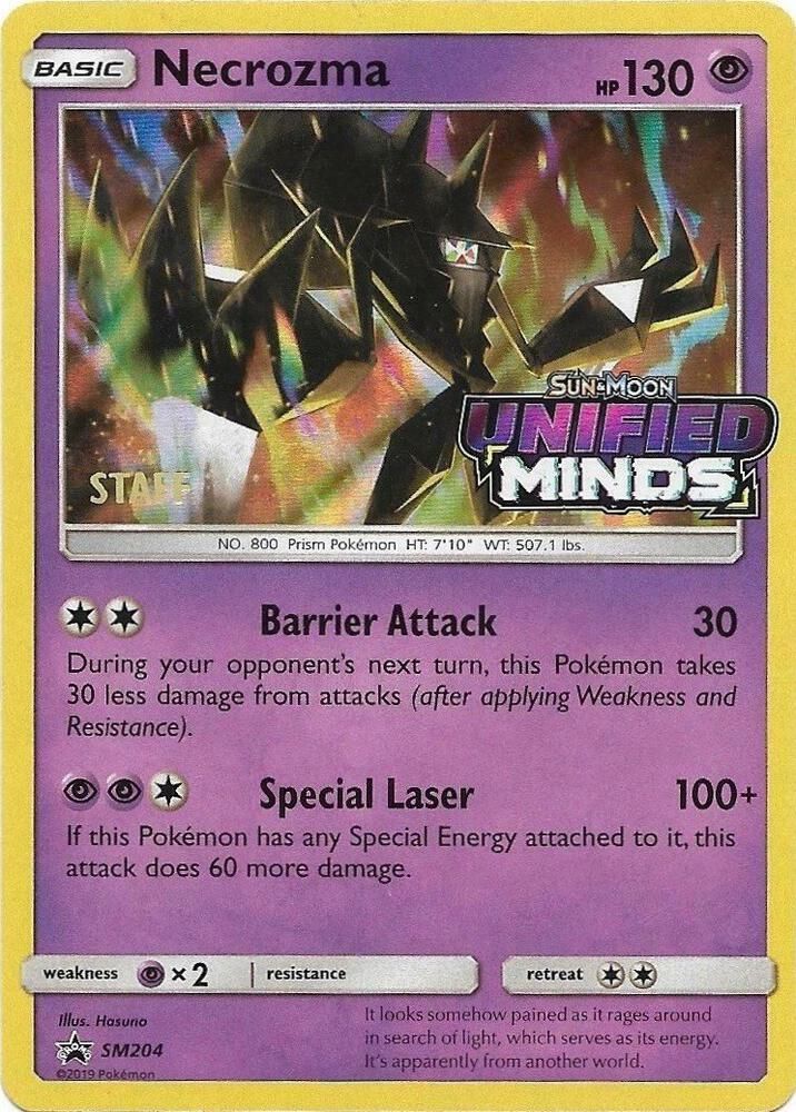 Necrozma SM204 Prerelease Staff - SM Promos Real Time Price Data.