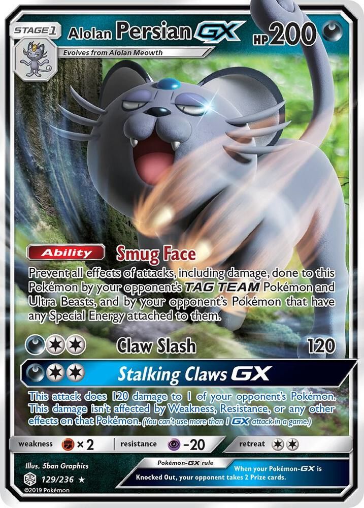 Alolan Persian GX - SM - Cosmic Eclipse Real Time Price Data.