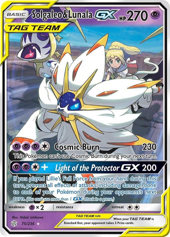 Solgaleo and Lunala GX - SM - Cosmic Eclipse Real Time Price Data.