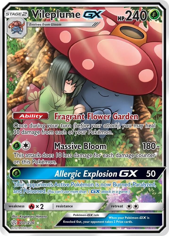 Vileplume GX Full Art - SM - Cosmic Eclipse Real Time Price Data.