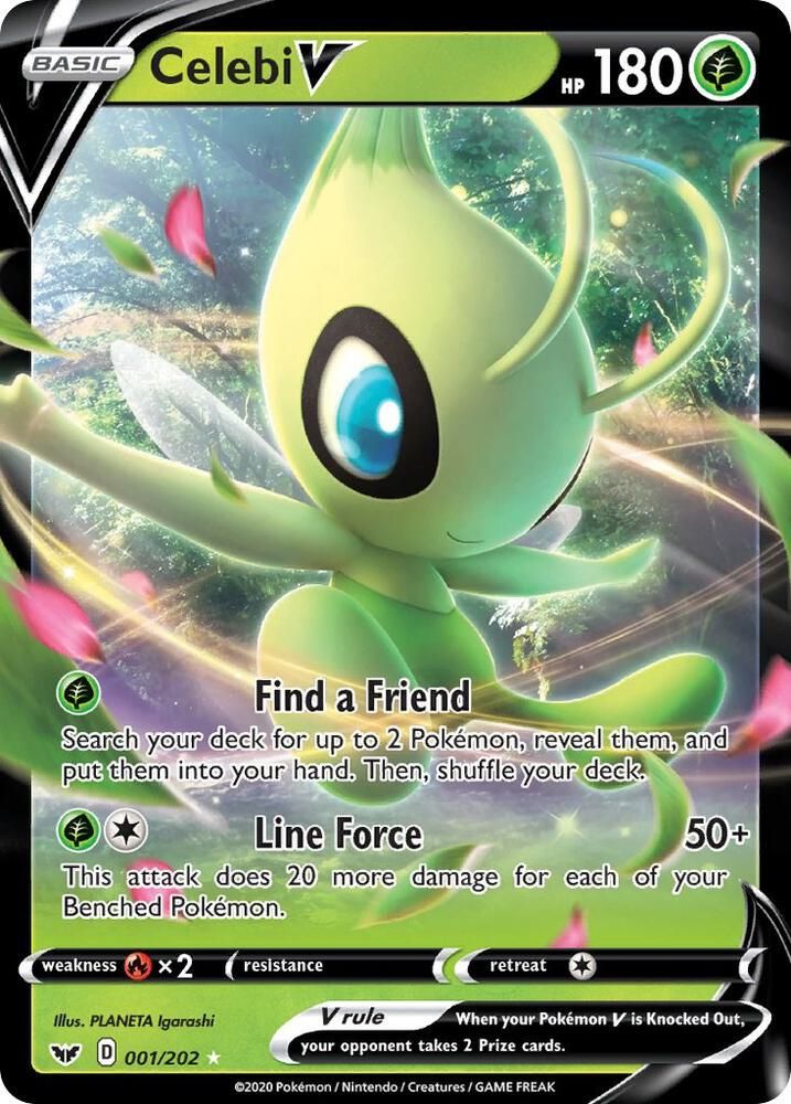 Celebi V - SWSH01: Sword & Shield Base Set Real Time Price Data.