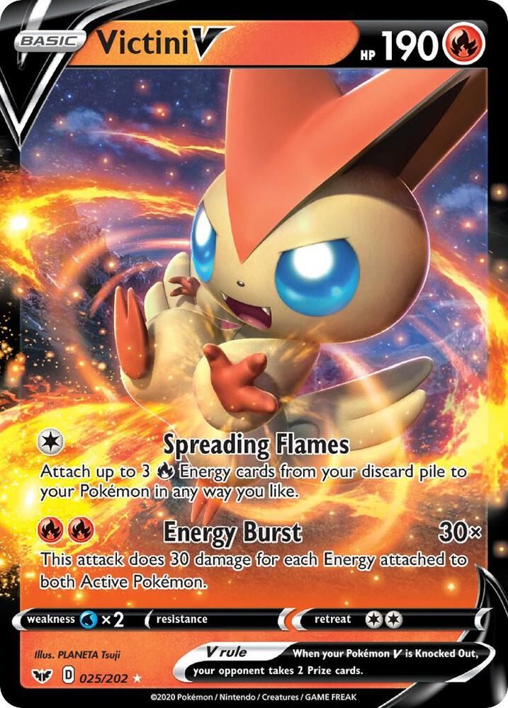 Victini V - SWSH01: Sword & Shield Base Set Real Time Price Data.
