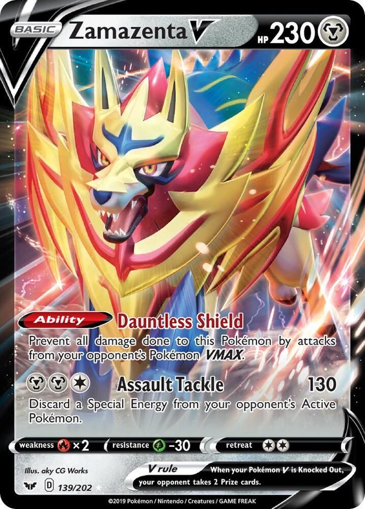 Zamazenta V - SWSH01: Sword & Shield Base Set Real Time Price Data.