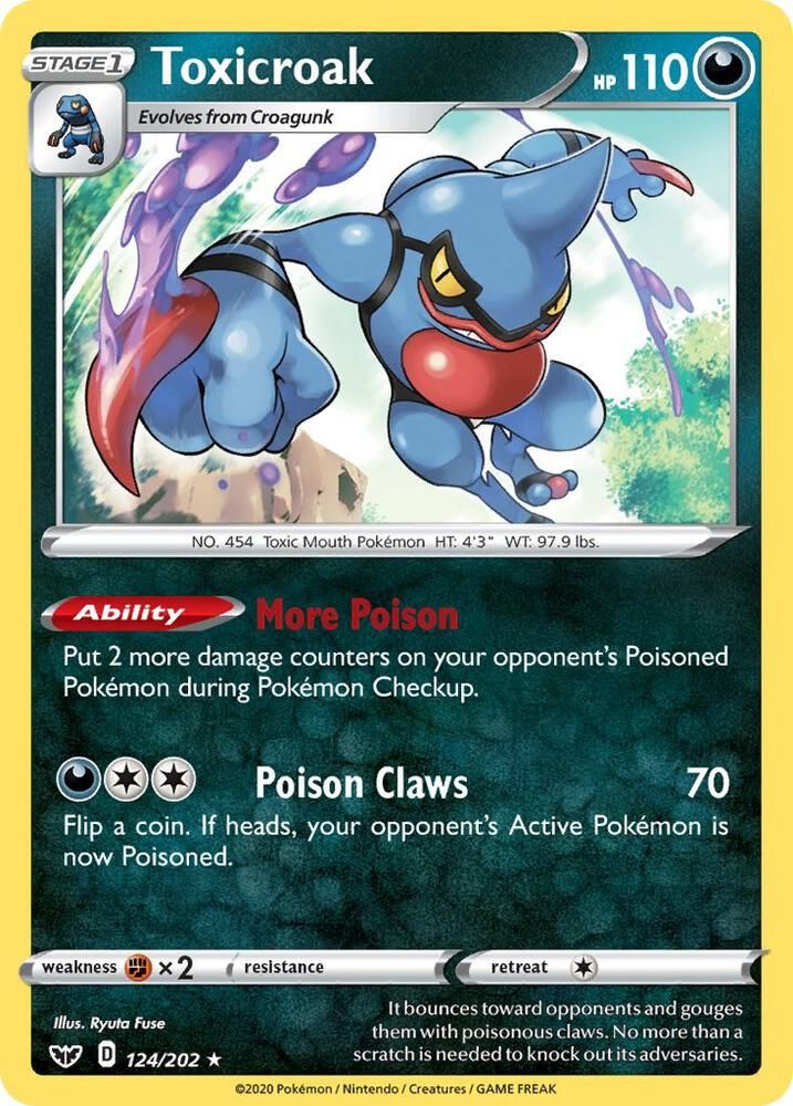 toxicroak pokemon card value Toxicroak ex (232/198) [Scarlet & Violet: Base Set]