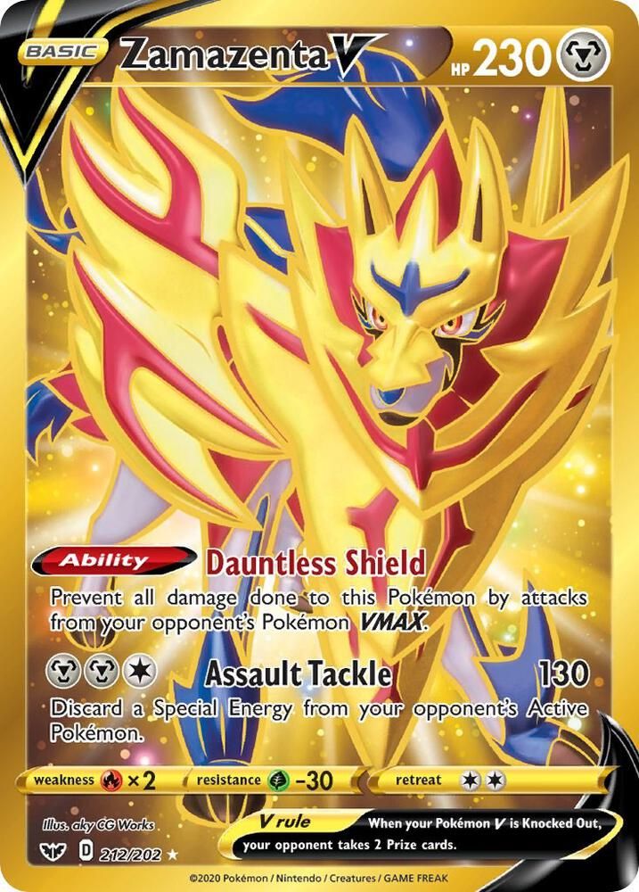 Zamazenta V Secret - SWSH01: Sword & Shield Base Set Real Time