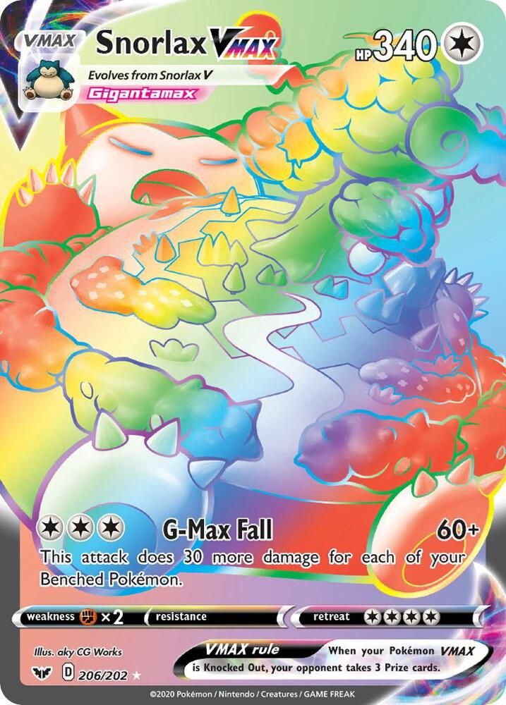 Snorlax VMAX Secret - SWSH01: Sword & Shield Base Set Real Time Price Data.