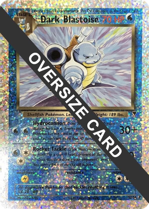 Dark Blastoise S2 S4 Box Topper - Jumbo Cards Real Time Price Data.