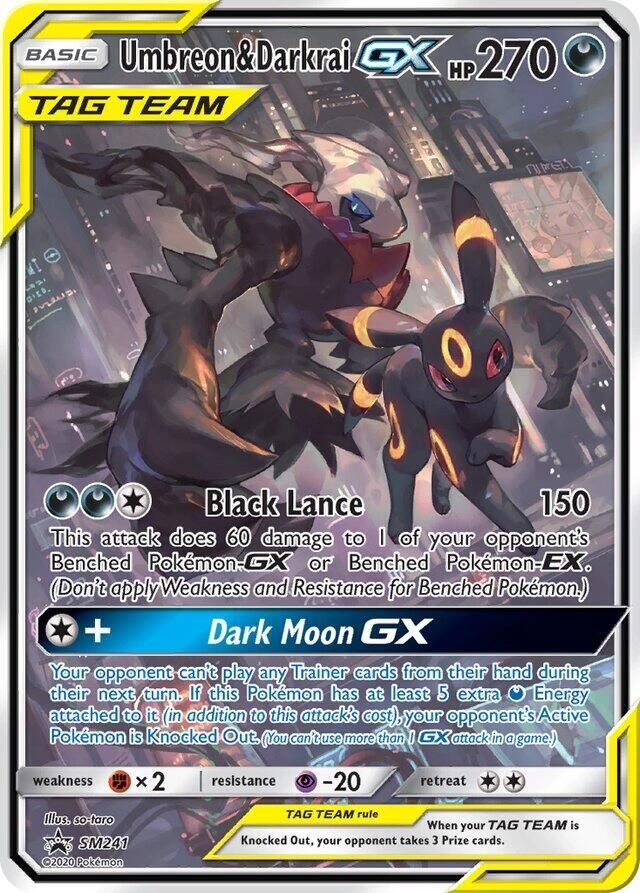 Umbreon and Darkrai GX SM241 - Jumbo Cards Real Time Price Data.