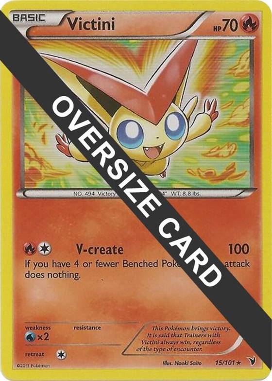 Victini 15 101 - Jumbo Cards Real Time Price Data. Victini 15 101 - Jumbo Cards Real Time Price Data.