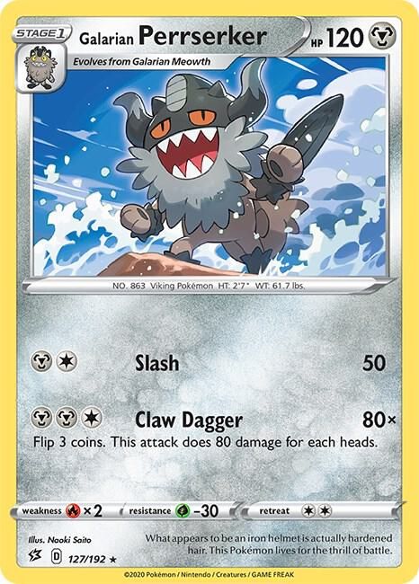 Galarian Perrserker - SWSH02: Rebel Clash Real Time Price Data.