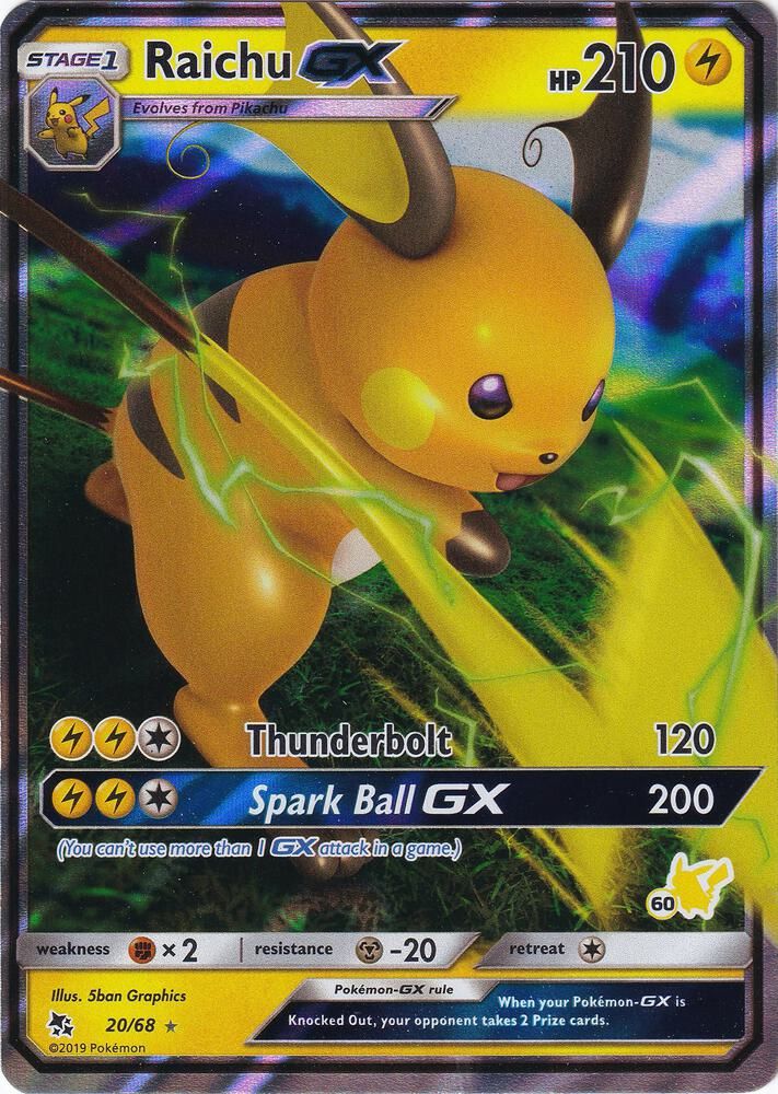 raichu pokemon card gx Pokemon TCG Raichu GX 75/73 PSA 10 main image 1