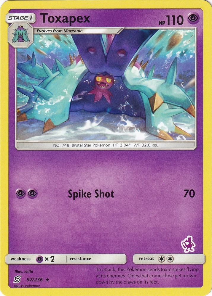 Toxapex 97 236 Mewtwo Stamped - Battle Academy Real Time Price Data.