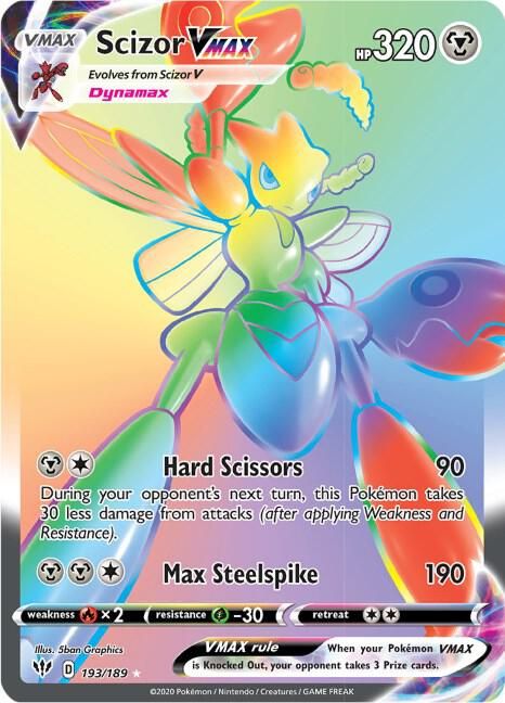 Scizor VMAX Secret - SWSH03: Darkness Ablaze Real Time Price Data.
