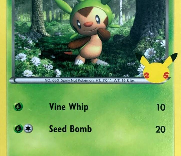 Chespin 6 25 - McDonald's 25th Anniversary Promos Real Time Price Data. Chespin 6 25 - McDonald's 25th Anniversary Promos Real Time Price Data.