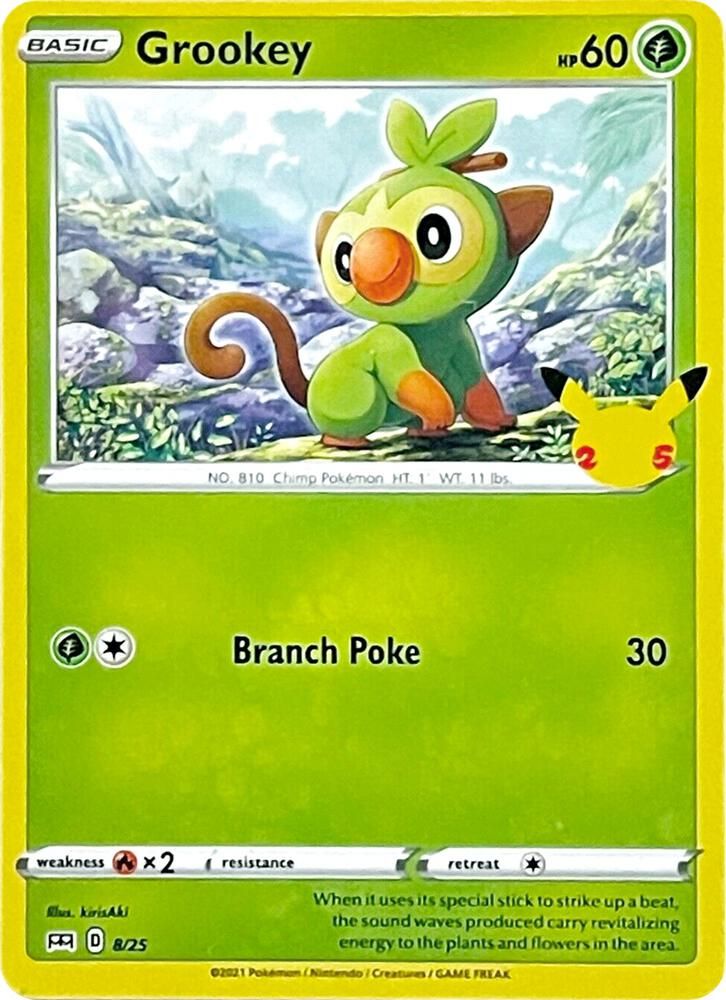 Grookey 8 25 - McDonald's 25th Anniversary Promos Real Time Price Data.